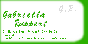 gabriella ruppert business card